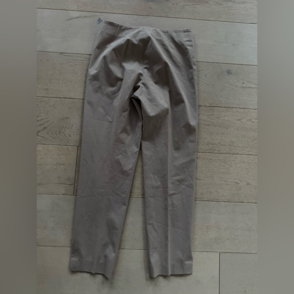 Brunello Cucinelli Tan Beige Nude Chino slit ankle Leg Trouser Pants US Size 8 - Picture 5 of 9